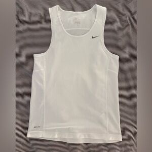 Men’s Nike White Dri-FIT Miller Tank